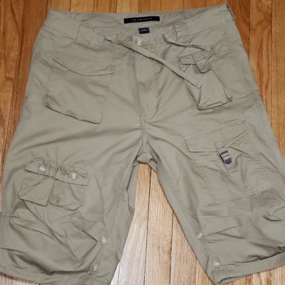 Sean John Flight Shorts "Khaki size 34."